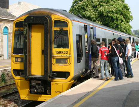 Boarding at Chepstow Station